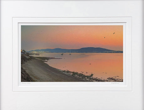 Belfast Lights From Cultra - signed limited edition print by Lucas Creative Art