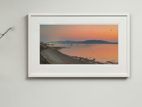 Belfast Lights From Cultra - signed limited edition print by Lucas Creative Art