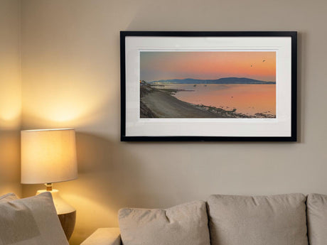 Belfast Lights From Cultra - signed limited edition print by Lucas Creative Art