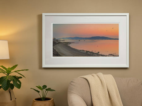Belfast Lights From Cultra - signed limited edition print by Lucas Creative Art