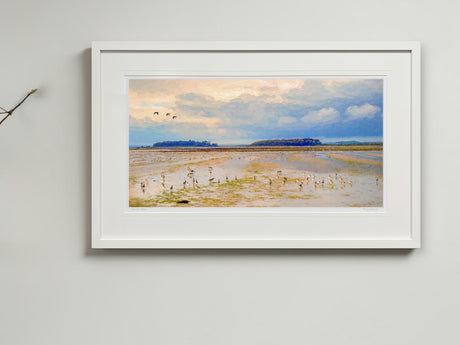 Brent Geese, Greyabbey - signed limited edition print by Lucas Creative Art