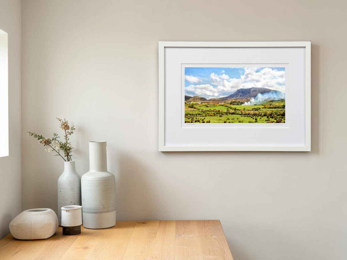 Burning The Gorse, Under Muckish - signed limited edition print by Lucas Creative Art