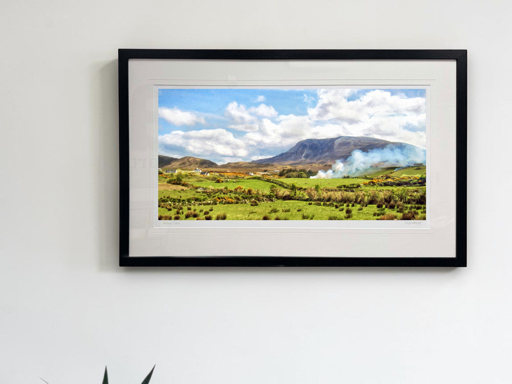Burning The Gorse, Under Muckish - signed limited edition print by Lucas Creative Art