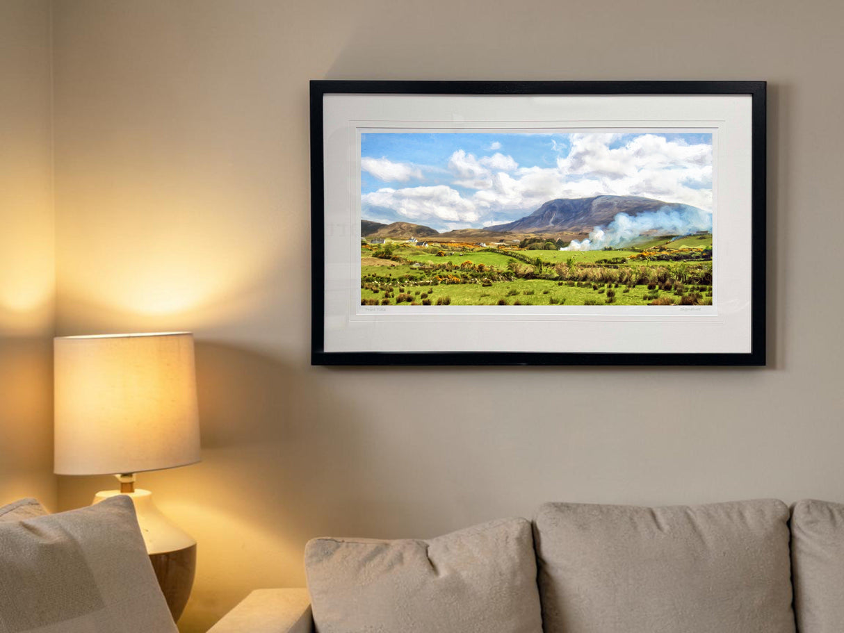 Burning The Gorse, Under Muckish - signed limited edition print by Lucas Creative Art