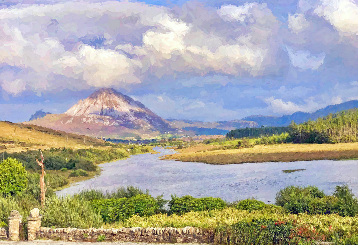 By An Chuirt, Gweedore - signed limited edition print by Lucas Creative Art