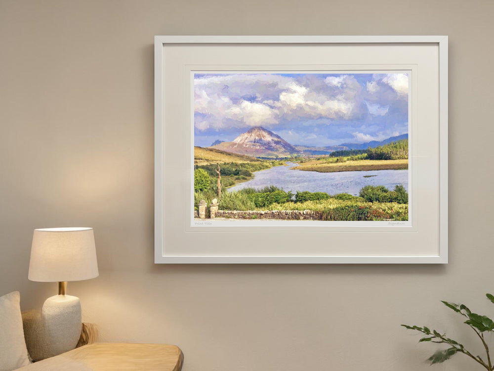 By An Chuirt, Gweedore - signed limited edition print by Lucas Creative Art