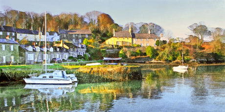 By Old Quay, Strangford Village - signed limited edition print by Lucas Creative Art