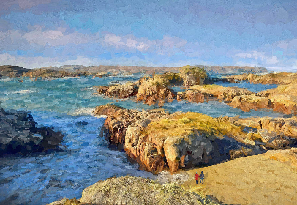 By The Water's Edge, Cloughglass, Donegal - signed limited edition print by Lucas Creative Art