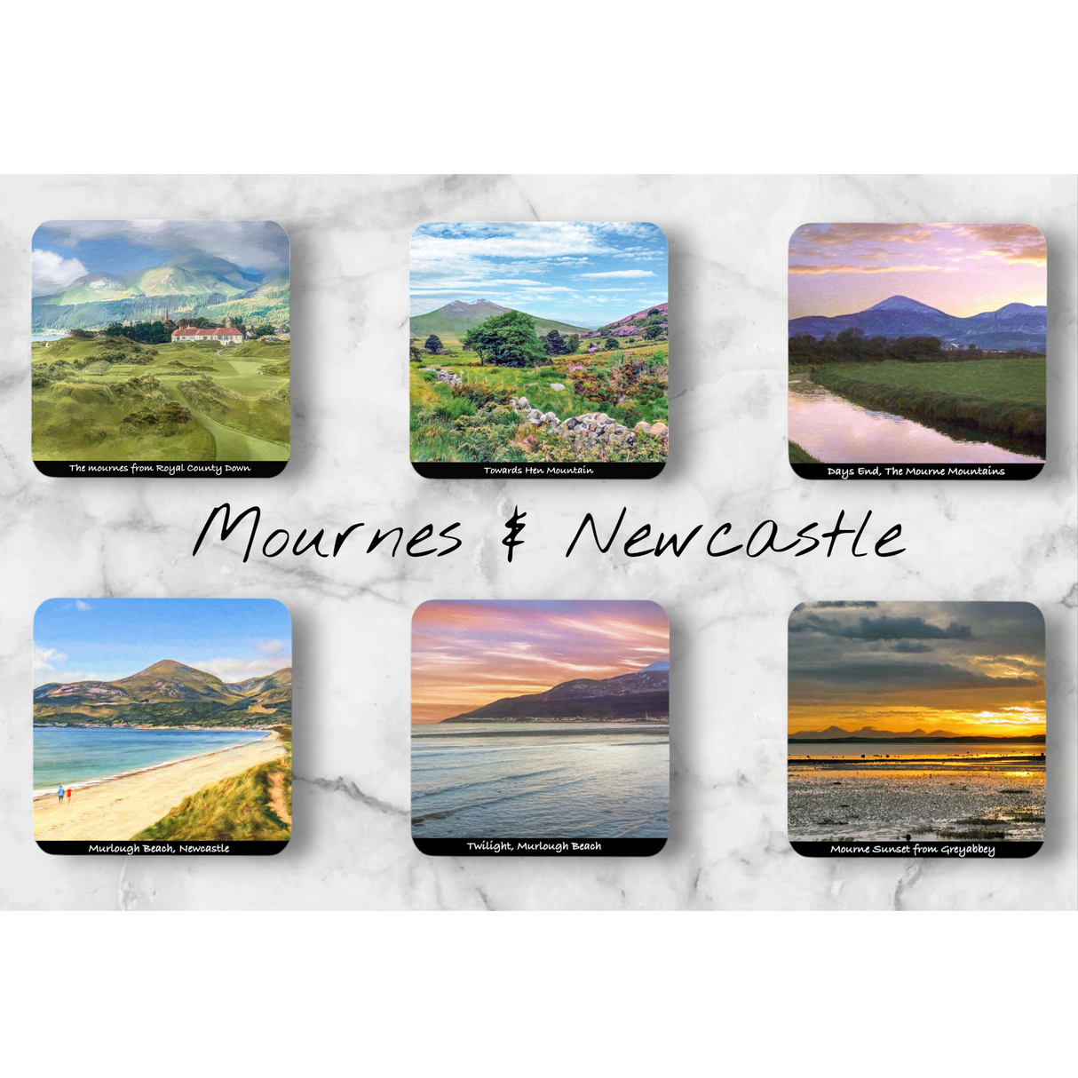 Mournes & Newcastle - Coasters set of six