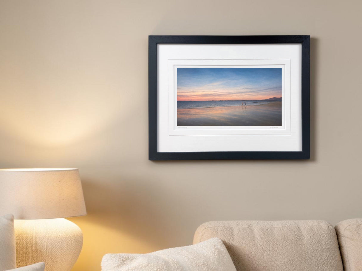The Best Part of The Day, Cranfield Beach - Small Framed Black