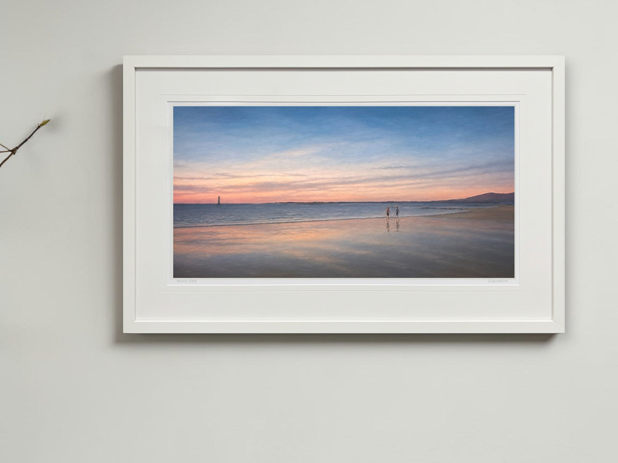 The Best Part of The Day, Cranfield Beach - Standard Framed White