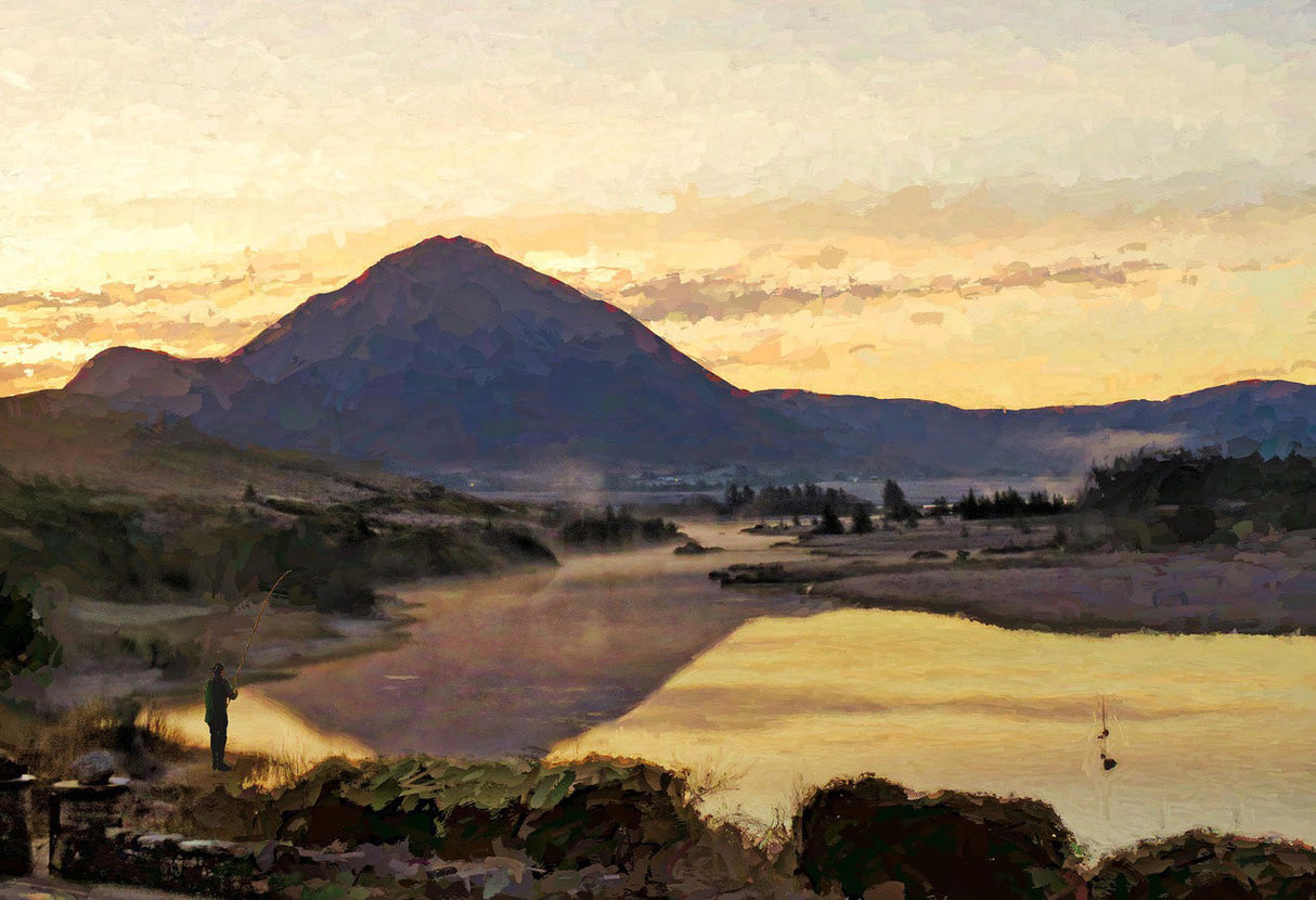 Dawn Mist Below Errigal - signed limited edition print by Lucas Creative Art