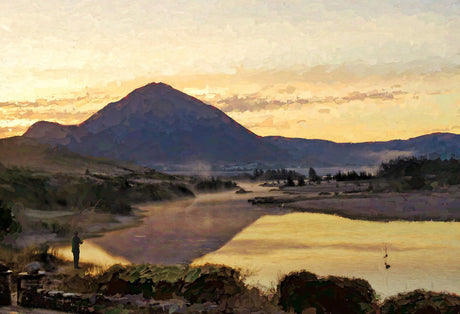 Dawn Mist Below Errigal - signed limited edition print by Lucas Creative Art