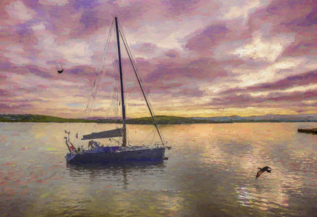 Dawn, Rosapenna - signed limited edition print by Lucas Creative Art