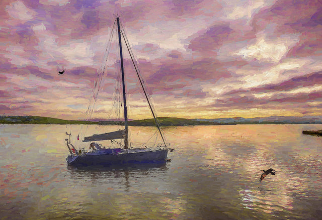Dawn, Rosapenna - signed limited edition print by Lucas Creative Art