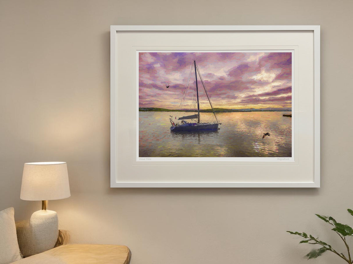 Dawn, Rosapenna - signed limited edition print by Lucas Creative Art