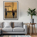 Early Birds by Colin H. Davidson - XL premium canvas shown framed above a sofa