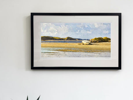 Eddie's Boat, Magheraclogher Beach, Bunbeg - signed limited edition print by Lucas Creative Art