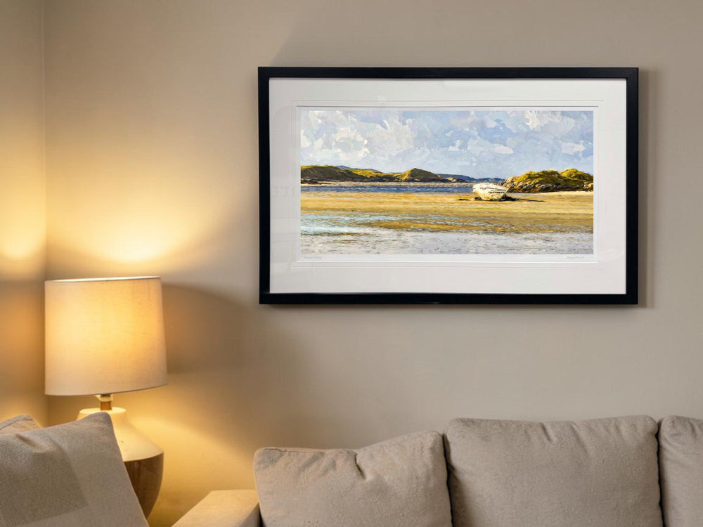 Eddie's Boat, Magheraclogher Beach, Bunbeg - signed limited edition print by Lucas Creative Art