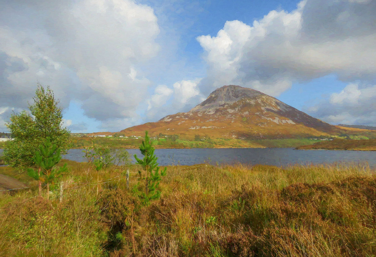Errigal, Across The Water - signed limited edition print by Lucas Creative Art