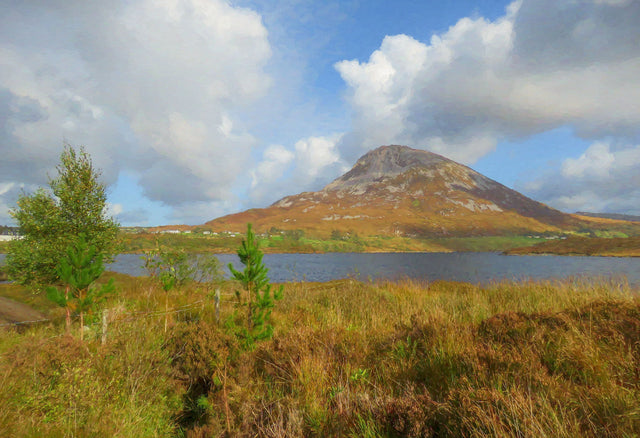 Errigal, Across The Water - signed limited edition print by Lucas Creative Art