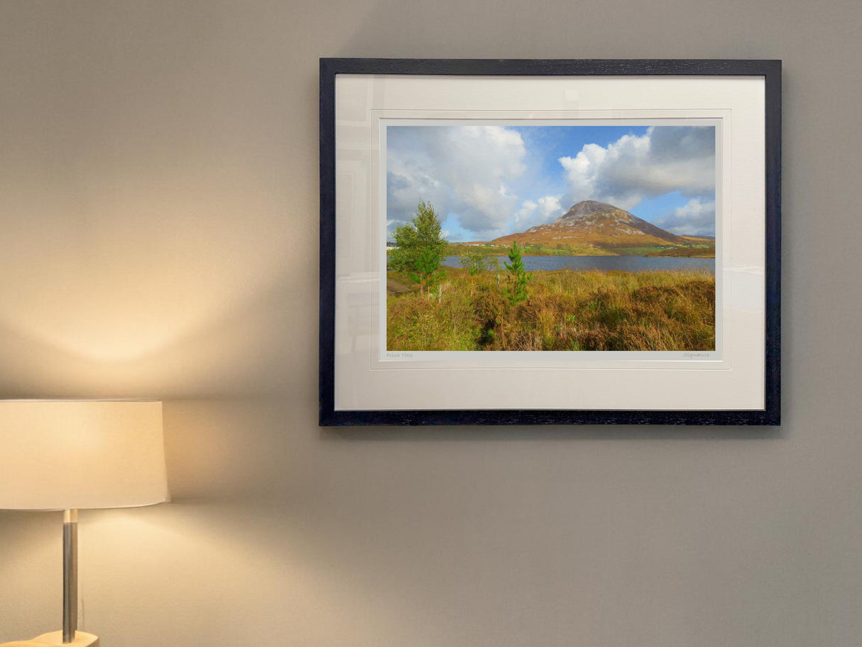 Errigal, Across The Water - signed limited edition print by Lucas Creative Art