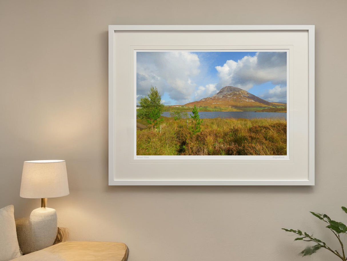 Errigal, Across The Water - signed limited edition print by Lucas Creative Art