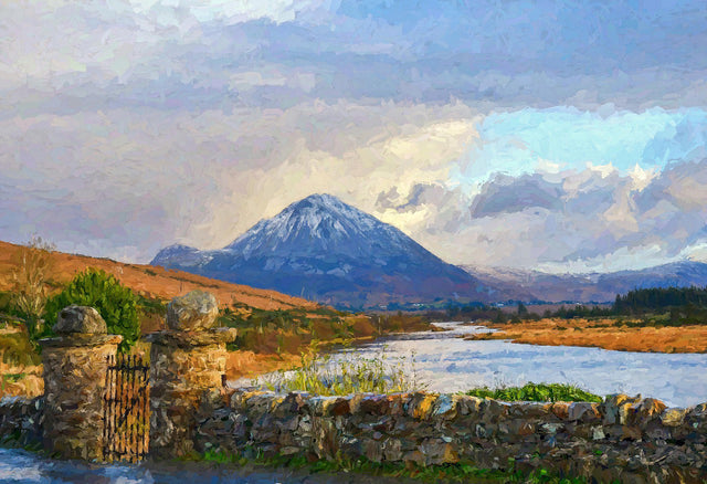 Errigal From Gweedore - signed limited edition print by Lucas Creative Art