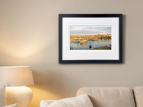 Evening, Bangor Marina - signed limited edition print by Lucas Creative Art