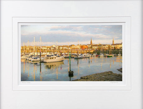 Evening, Bangor Marina - signed limited edition print by Lucas Creative Art
