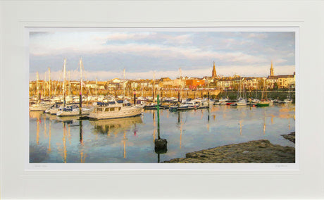 Evening, Bangor Marina - signed limited edition print by Lucas Creative Art