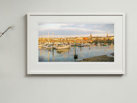 Evening, Bangor Marina - signed limited edition print by Lucas Creative Art