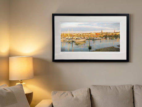Evening, Bangor Marina - signed limited edition print by Lucas Creative Art
