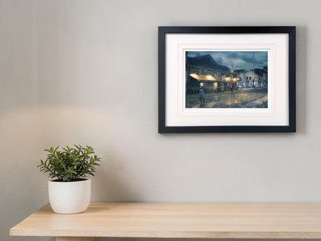 Evening Rain, Holywood - signed limited edition print by Lucas Creative Art