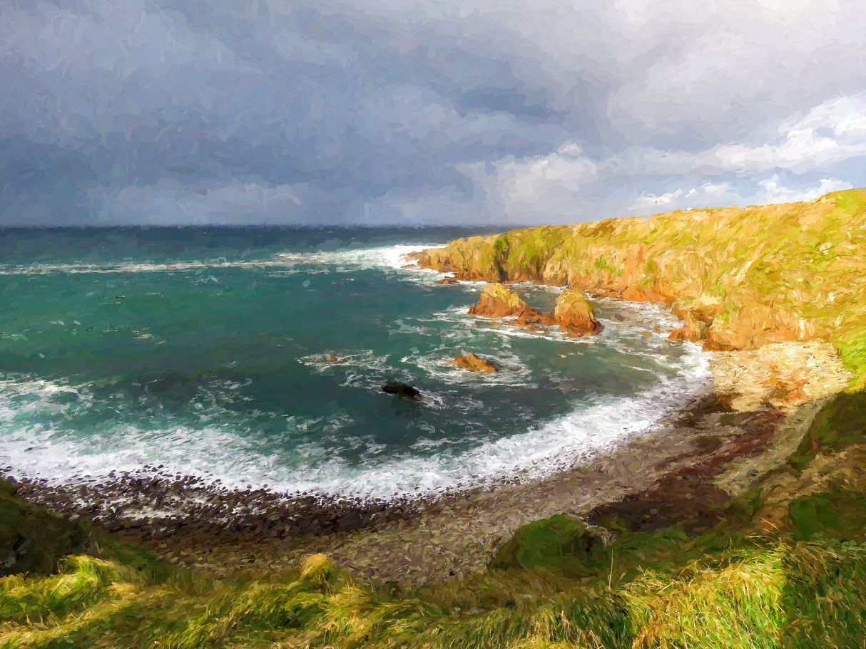 Evening Sun, Altawinny Bay, Cnoc Fola - signed limited edition print by Lucas Creative Art