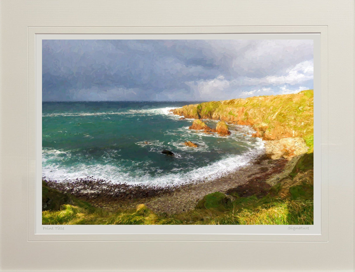 Evening Sun, Altawinny Bay, Cnoc Fola - signed limited edition print by Lucas Creative Art