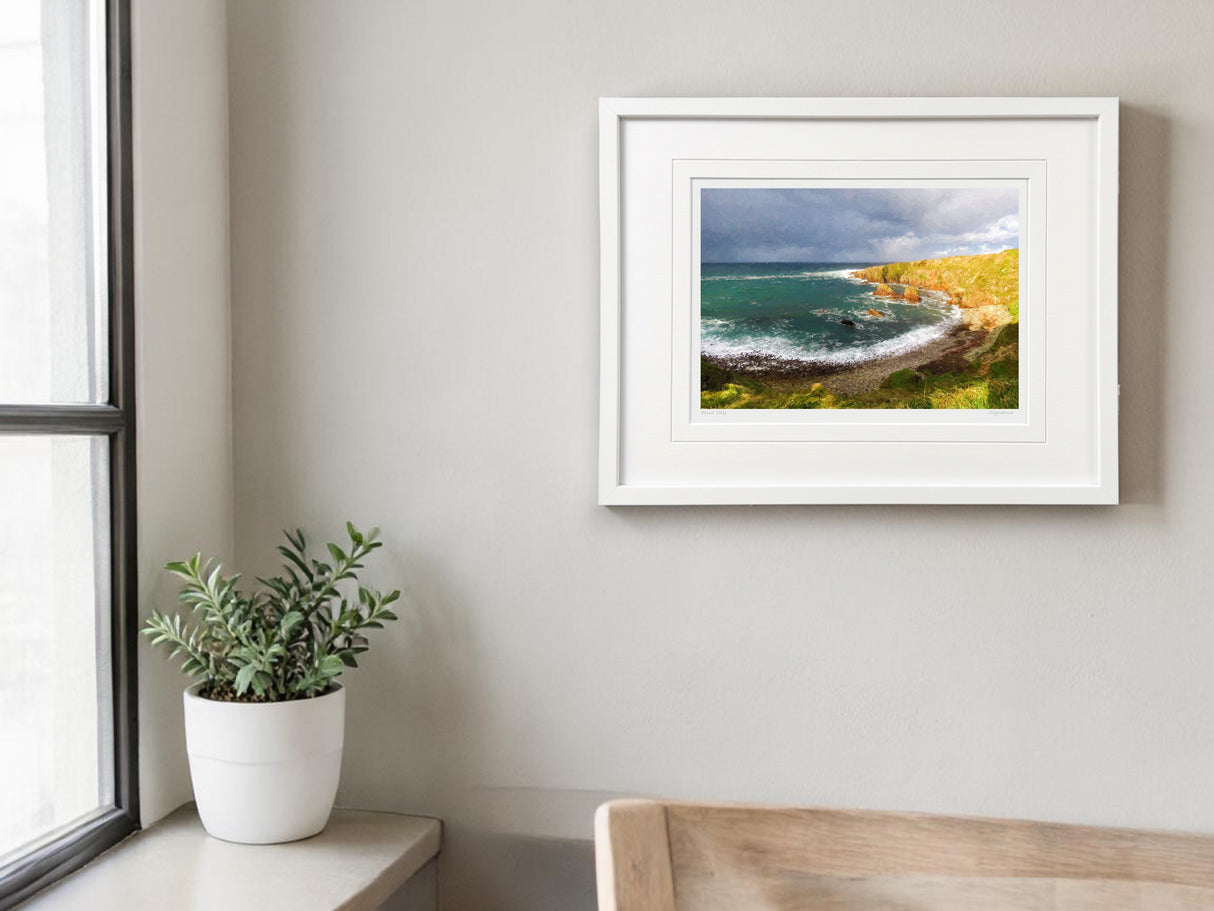 Evening Sun, Altawinny Bay, Cnoc Fola - signed limited edition print by Lucas Creative Art