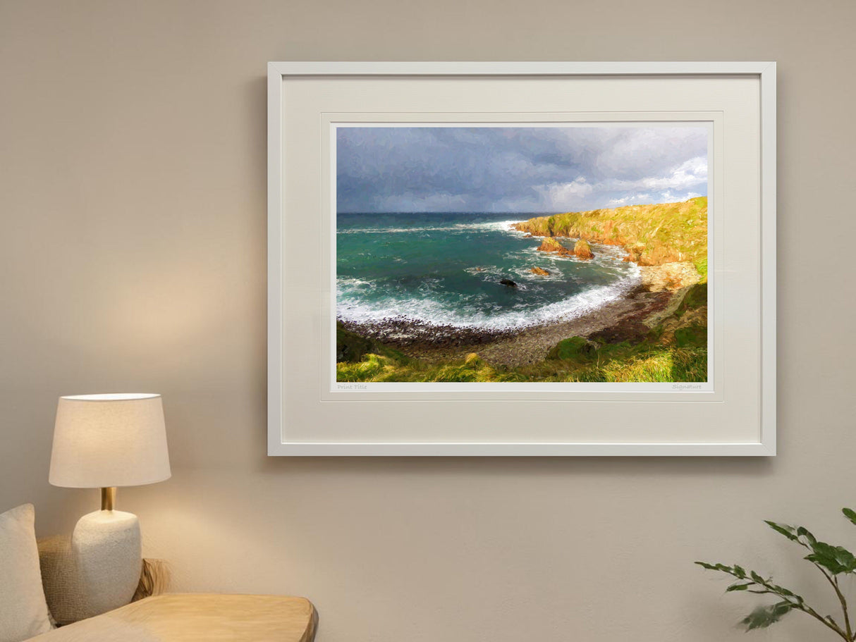Evening Sun, Altawinny Bay, Cnoc Fola - signed limited edition print by Lucas Creative Art