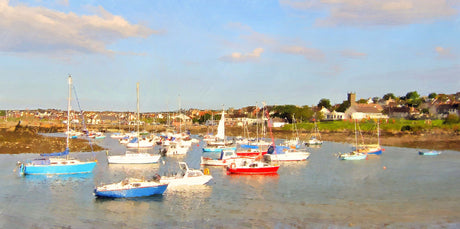 Evening Sun, Groomsport - signed limited edition print by Lucas Creative Art