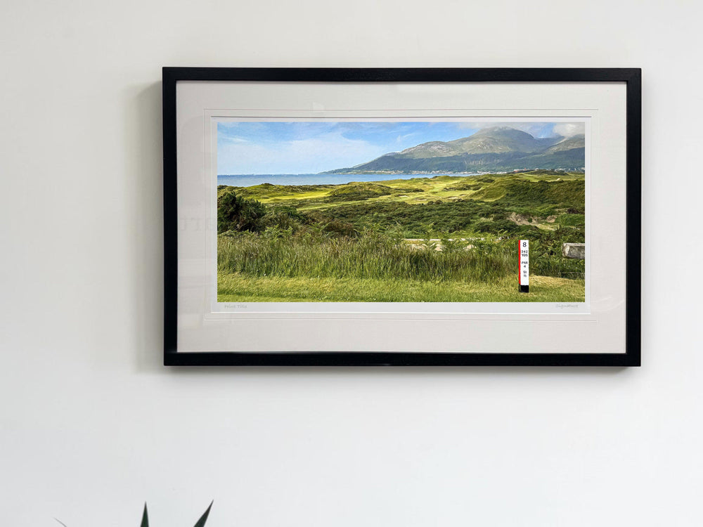 From The 8th Tee, Royal County Down - signed limited edition print by Lucas Creative Art