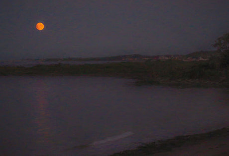 Harvest Moon, Near Millisle - signed limited edition print by Lucas Creative Art