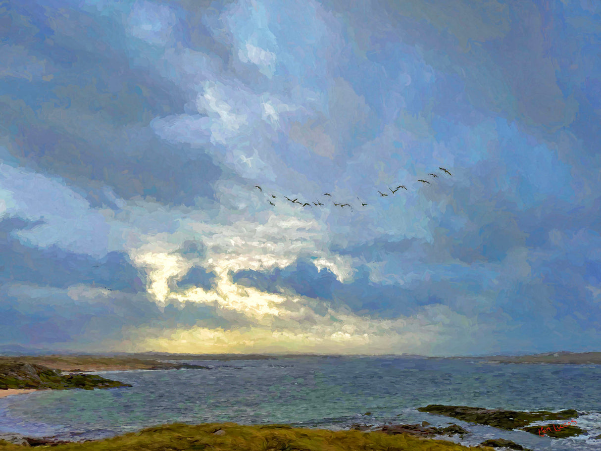 Heading Home, Port Arthur, Gweedore - signed limited edition print by Lucas Creative Art