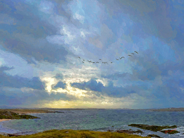 Heading Home, Port Arthur, Gweedore - signed limited edition print by Lucas Creative Art