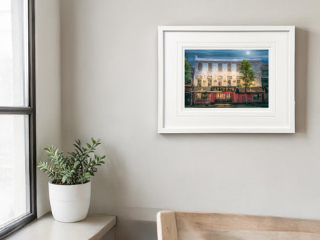 Laverys, Belfast - Small Framed White