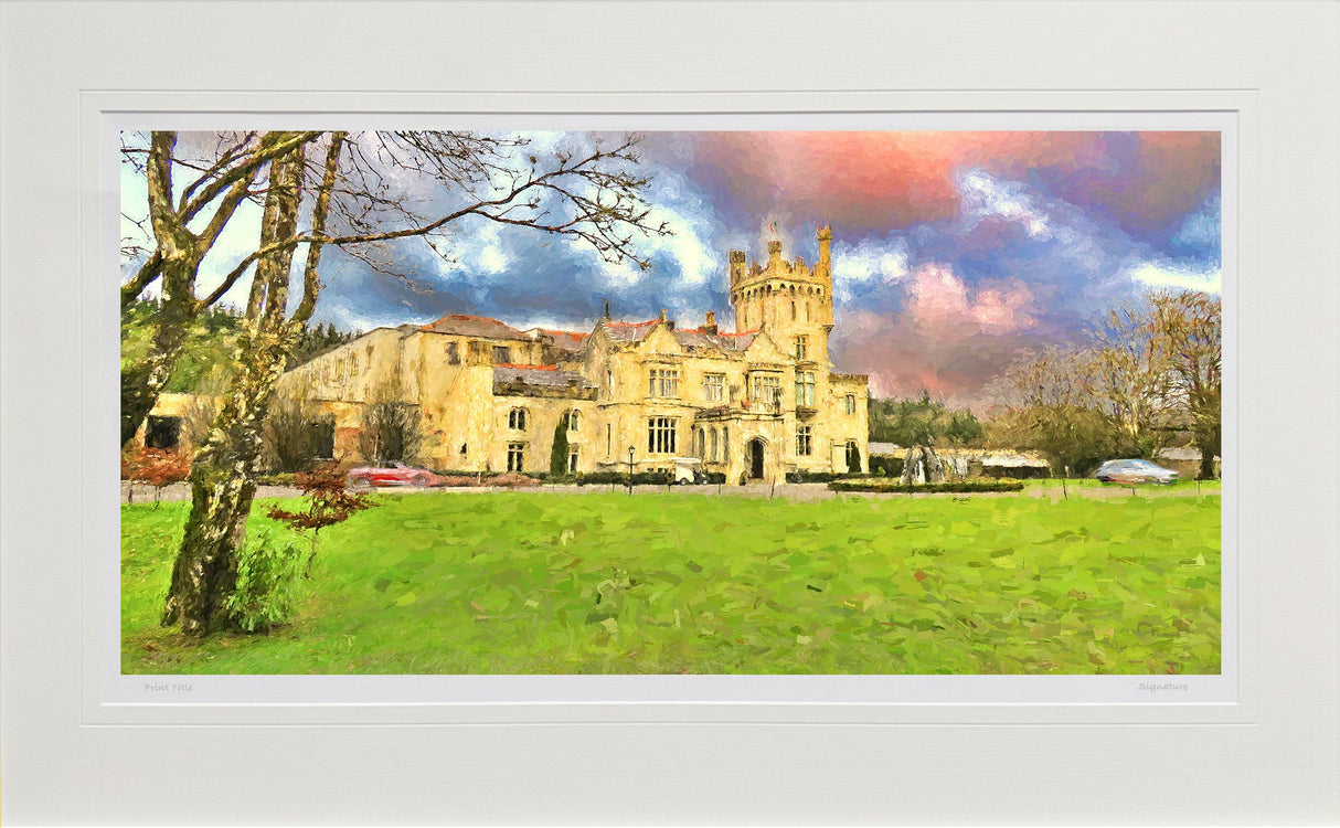 Lough Eske Castle - signed limited edition print by Lucas Creative Art