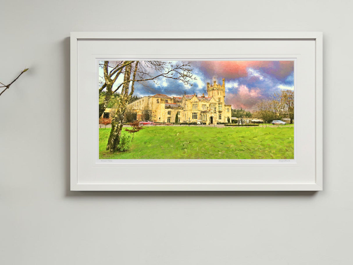 Lough Eske Castle - signed limited edition print by Lucas Creative Art