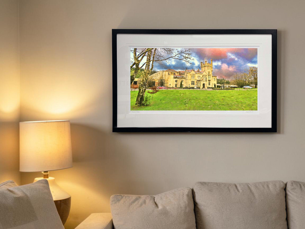 Lough Eske Castle - signed limited edition print by Lucas Creative Art
