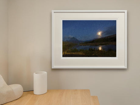 Moonlight Gweedore - Standard Framed White