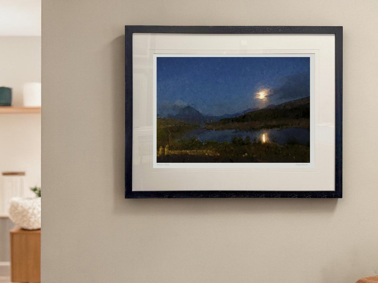Moonlight Gweedore - XL Framed Black