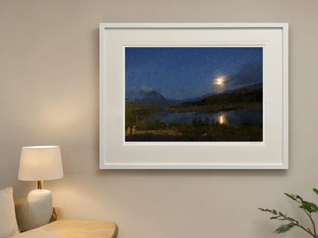 Moonlight Gweedore - XL Framed White